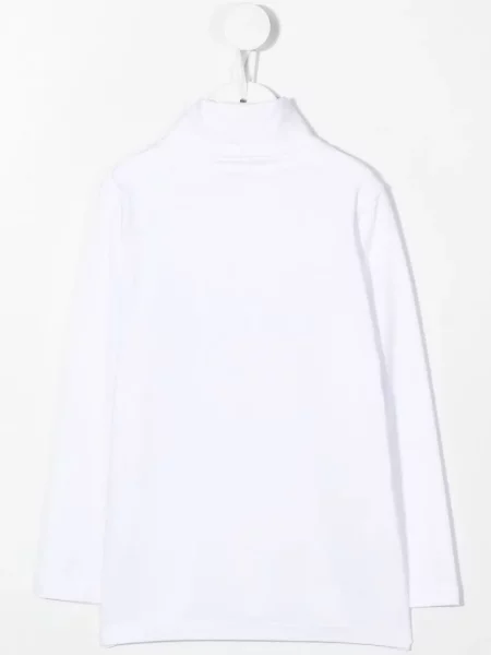 Sweter z golfem dziecięcy Il Gufo biały