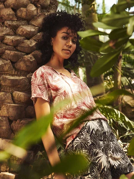 Bluză Marisse cu imagine alb