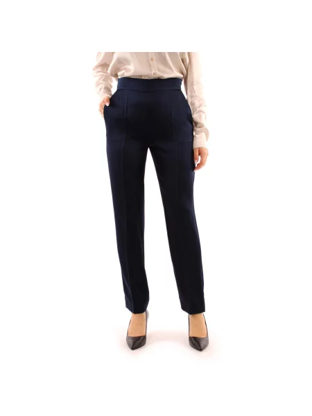Pantaloni Maxmara Studio albastru