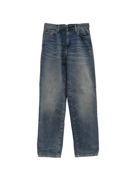 Blugi drepți Carhartt Wip albastru