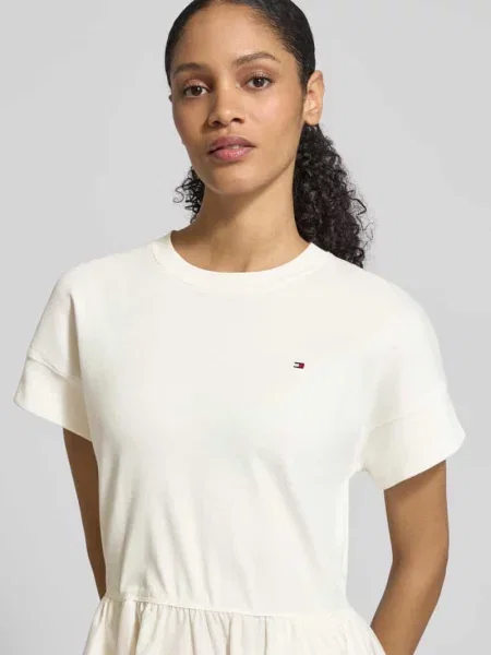 Rozkloszowana sukienka casualowa z mieszanki materiałów model CODY' Tommy Hilfiger