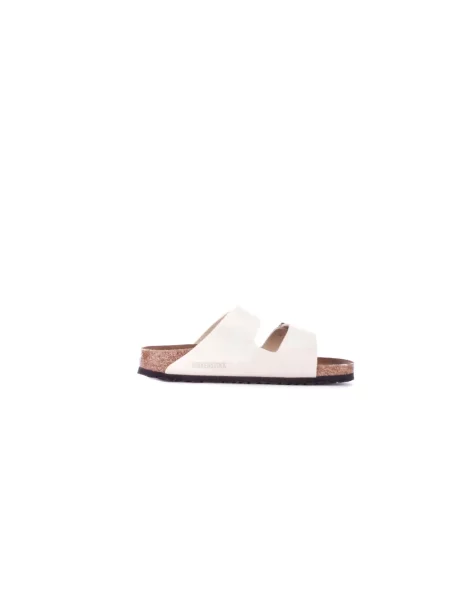 Klapki Birkenstock skórzane klasyczne beżowe
