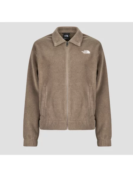 Gulerat geacă The North Face din fleece bej