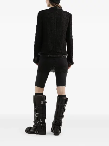 Pantaloni scurți Dolce & Gabbana din satin negru