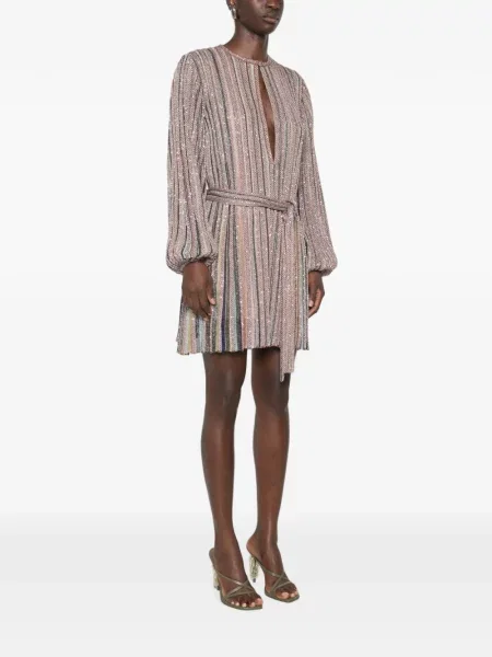 Rochie mini Missoni cu paiete cu dungi