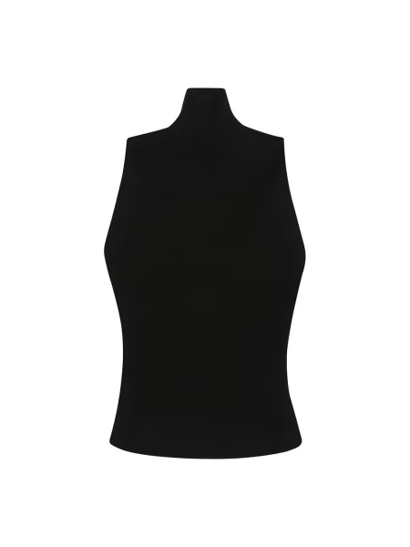 Top Diesel prążkowany na ramiączkach czarny