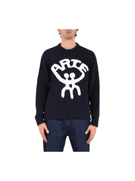 Haftowany sweter Arte Antwerp niebieski