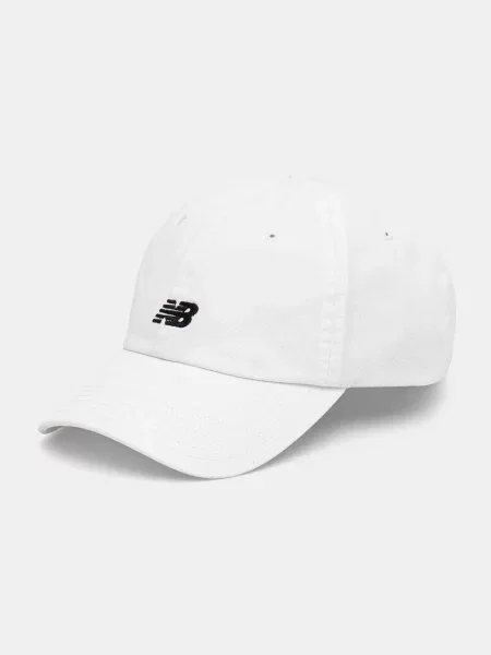 Női New Balance 6 Panel Class baseball sapka fehér. Méret: OS fehér