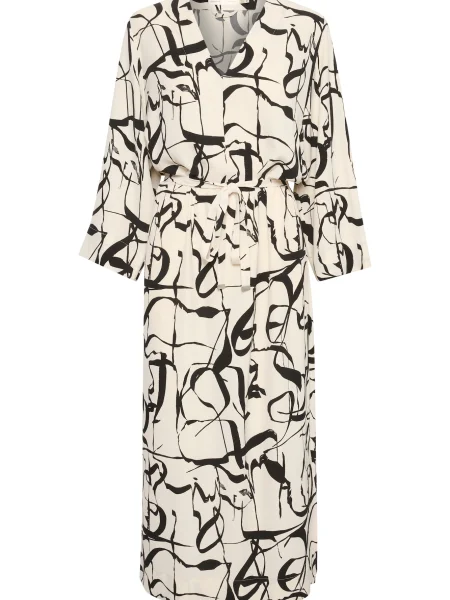 InWear Rochie Pailey negru alb