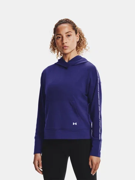 Hanorac cu glugă Under Armour din material terry albastru