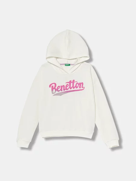 United Colors of Benetton Dětská mikina bílá