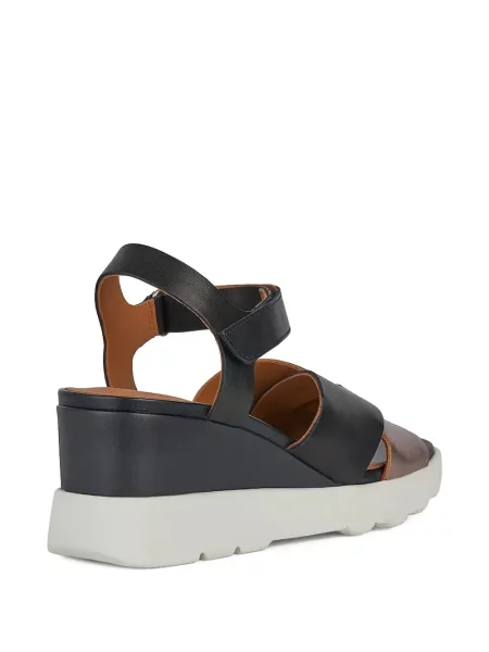 Pantofi cu toc Geox cu pană albastru