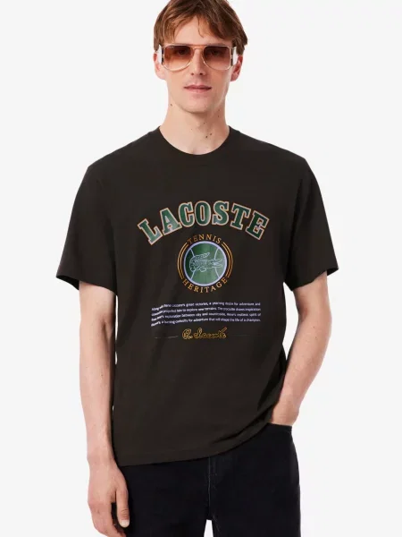 Футболка Lacoste коричнева