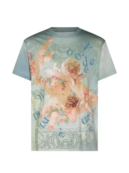 Tricou Vivienne Westwood cu imagine albastru