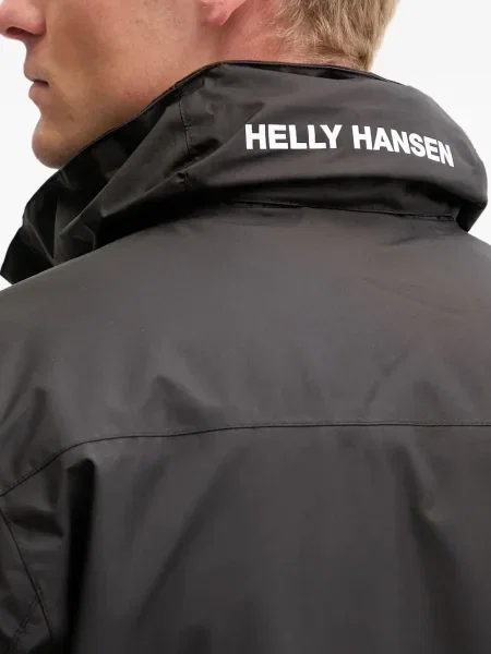 Geacă Helly Hansen cu glugă cu autograf negru
