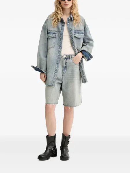 Pantaloni scurți din denim Gestuz albastru
