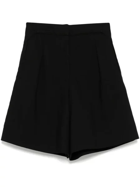 Pantaloni scurți Shiatzy Chen de lână negru