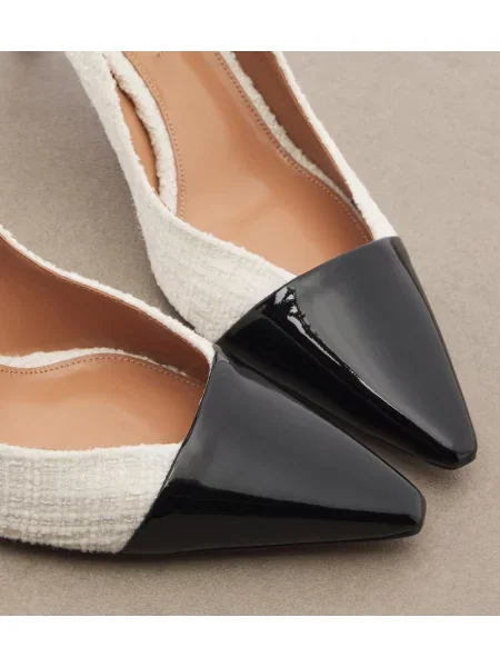 Pantofi cu toc Aquazzura din piele alb