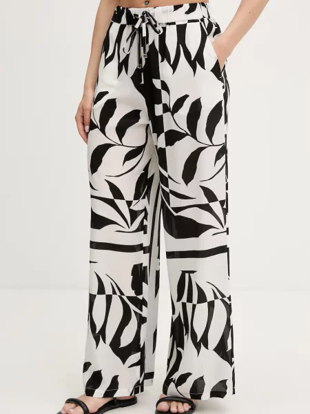 Max Mara Beachwear plážové kalhoty VOTO černé