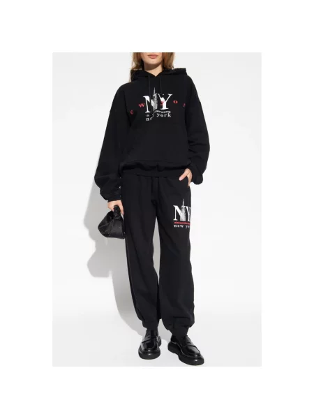 Bluza Alexander Wang z nadrukiem czarna