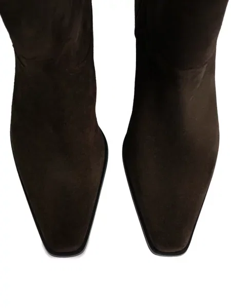 Botine 12 Storeez din piele de căprioară maro
