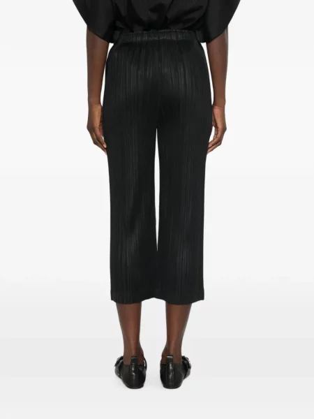 Decupat pantaloni Pleats Please Issey Miyake negru