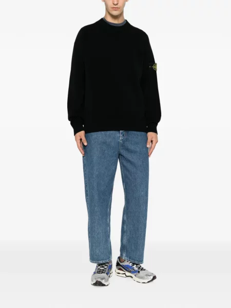 Pulover Stone Island cu strasuri negru