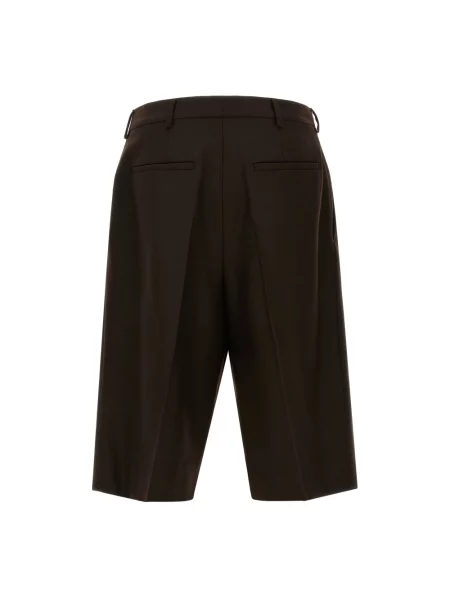 Bermudy Saint Laurent wełniane brązowe