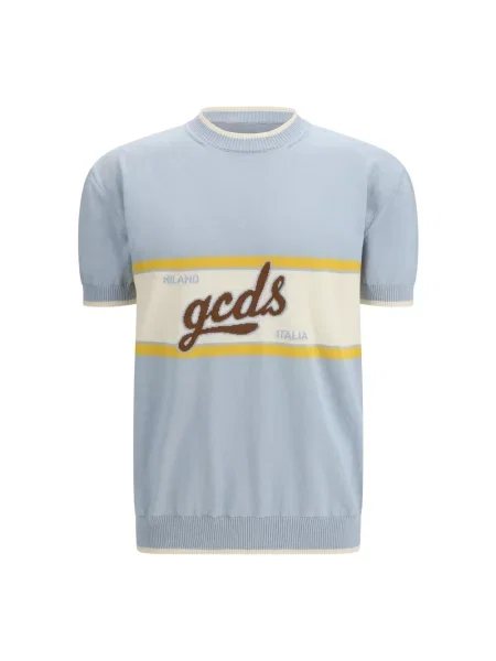 Sweter Gcds z logo niebieski