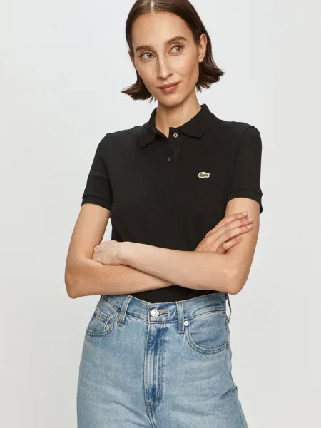 Koszulka polo Lacoste Polo black czarne