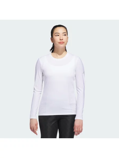 Dlouho top Adidas s dlouhými rukávy bílý