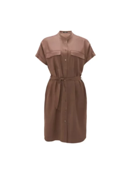 Sukienka koszulowa Opus brązowa