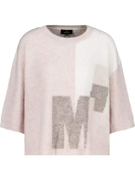 Dzianinowy sweter Monari różowy