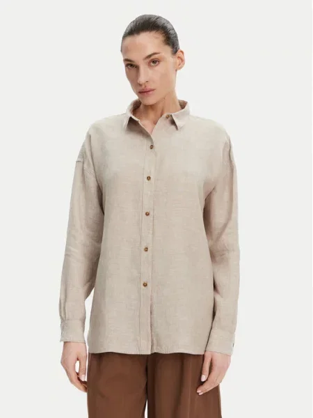Рубашка Barbour бежевая