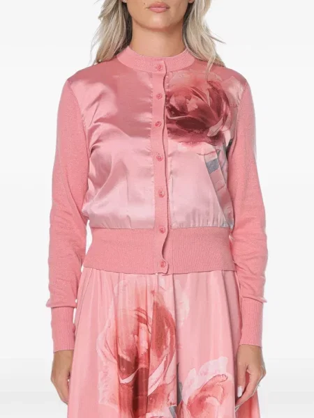 Cardigan Ted Baker cu model floral cu imagine roz