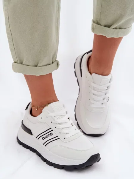 Teniși Big Star Shoes cu platformă negru