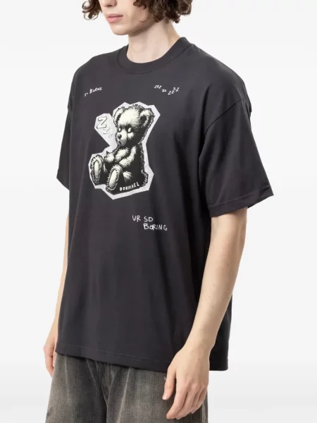 Tricou Domrebel cu imagine negru