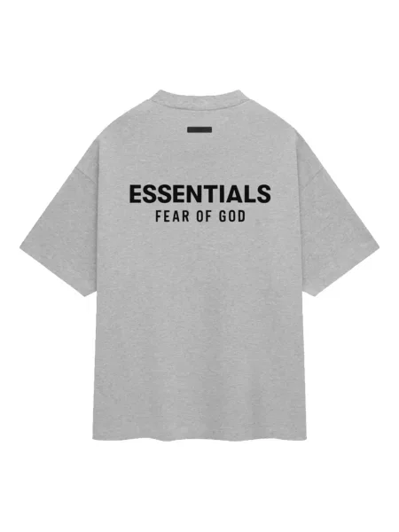 Džersis marškinėliai Fear Of God Essentials apvaliu kaklu pilka