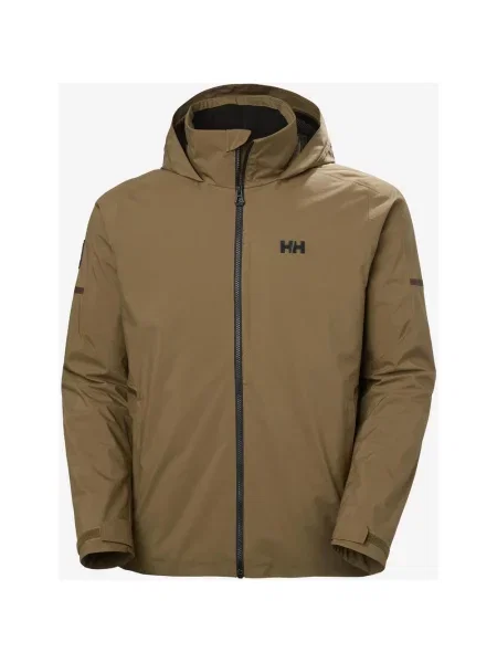 Kurtka z kapturem Helly Hansen HP Racing LIFALOFT khaki S brązowy