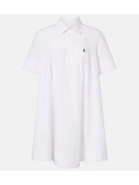 Rochie tip cămașă Polo Ralph Lauren alb