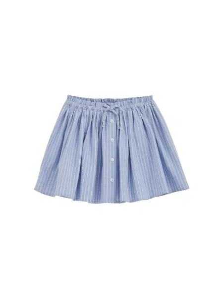 WE Fashion Fustă albastru pastel alb