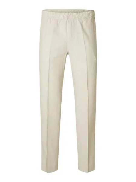 SELECTED HOMME Pantaloni cu dungă bej