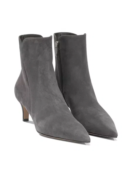Buty do kostki Gianvito Rossi skórzane szare