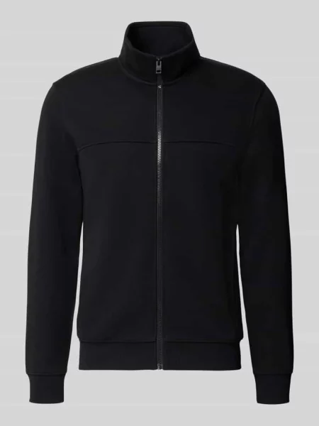 Bluza rozpinana o kroju regular fit z mieszanki bawełny S.oliver Red Label czarna