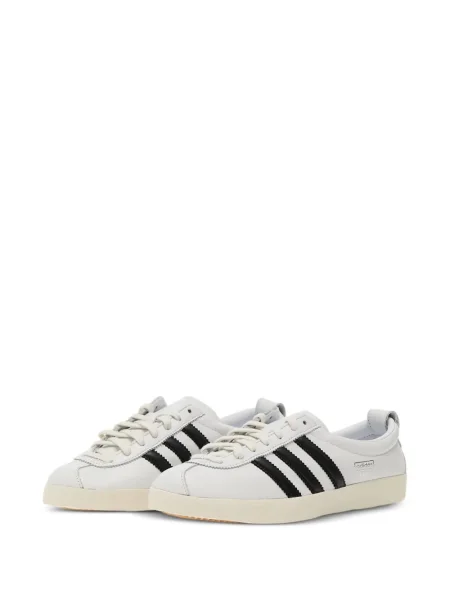 Tricou Adidas cu dungi cu imagine alb