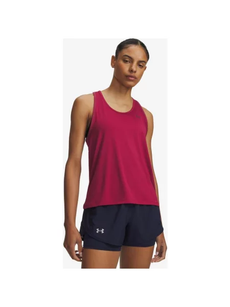 Koszulka bez rękawów Under Armour Tech Knockout granatowa XS czerwona