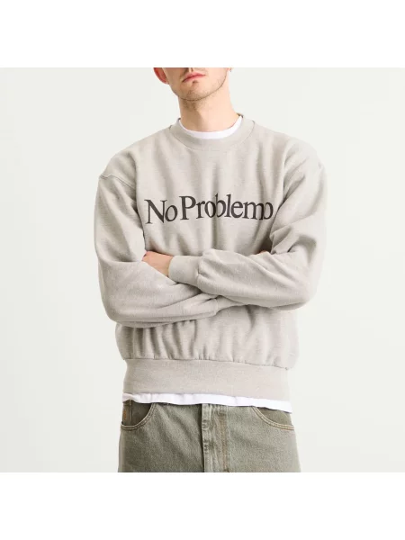 No Problemo bluza z nadrukiem szary