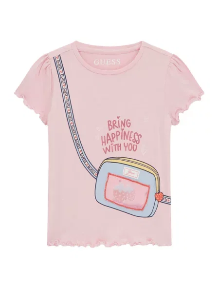 Guess T-Shirt Regular Fit ροζ