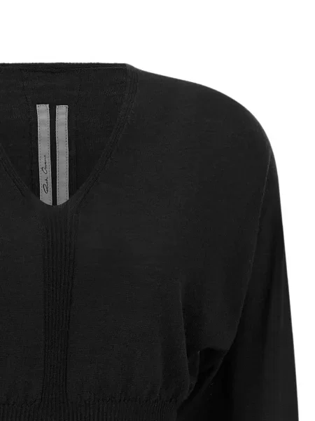 Pulover Rick Owens cu decolteu în V negru