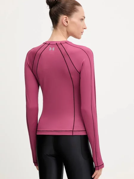 Hosszú ujjú melegítő felső Under Armour rózsaszín